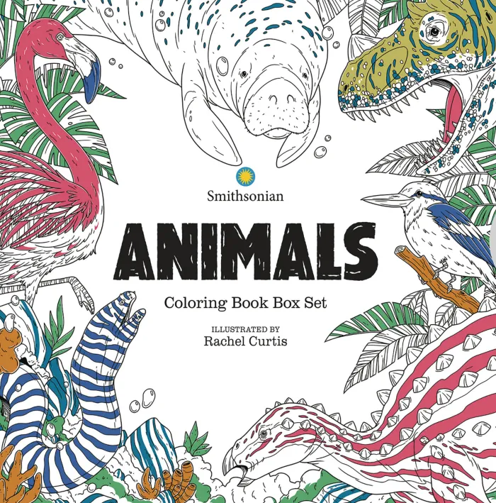 Animals a Smithsonian Coloring Book Box Set
