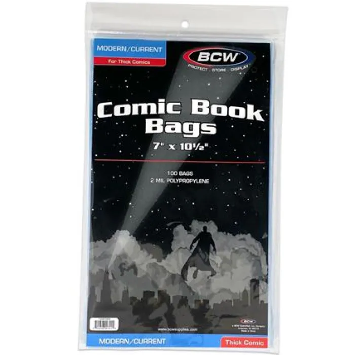Current Modern Comic Bags Thick (100) BCW