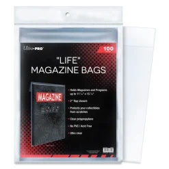 Life Magazine 11-1/8" X 15-1/8" Bags (100) Comic Bags