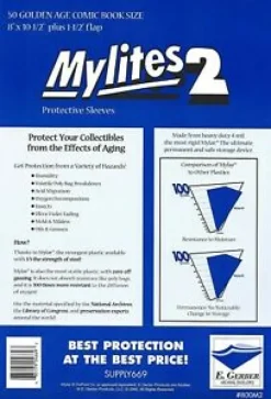 Mylites 2 Golden Age Comic Book Protective Sleeve