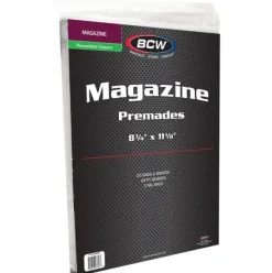 Premade Resealable Magazine Bag and Board (25 pack)