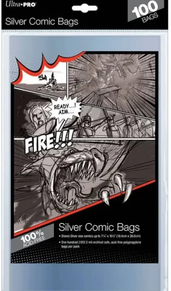 Silver Age Size Comic Bags 100 Ct Pack